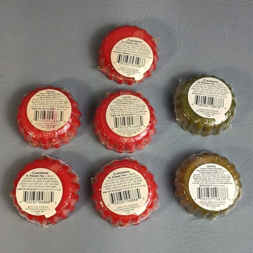Yankee Candle Wax‎ Tarts Lot Home For The Holidays Mistletoe Sparkling Cinnamon